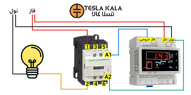 سیم بندی ساعت نجومی شیوا امواج