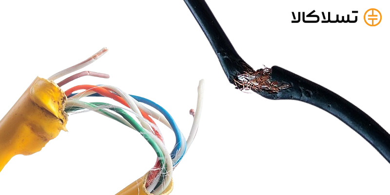 کابل برق خراب