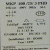 خازن 3فاز فشارضعیف خشک کتابی 25 کیلووار پارس مدل MKP 420/25