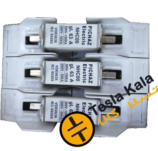 مجموعه فیوز و پایه فیوز 160آمپر پیچاز الکتریک (فیوز تا 160 آمپر بسته به انتخاب) مجموعه فیوز و پایه فیوز 160آمپر پیچاز الکتریک (فیوز تا 160 آمپر بسته به انتخاب)