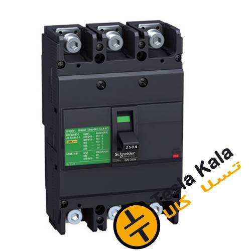 کلید اتوماتیک،اشنایدر 250 آمپر،غیرقابل تنظیم حرارتی-مغناطیسی سری EZC کلید اتوماتیک،اشنایدر 250 آمپر،غیرقابل تنظیم حرارتی-مغناطیسی سری EZC