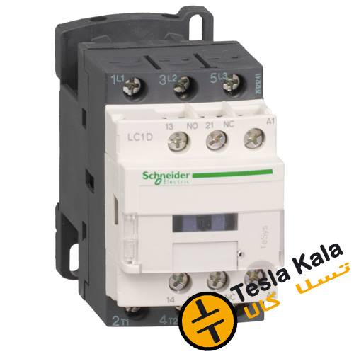 کنتاکتور قدرت، 18 آمپر اشنایدر 7.5کیلووات، بوبین 220VAC ، مدل LC1D18M7 کنتاکتور قدرت، 18 آمپر اشنایدر 7.5کیلووات، بوبین 220VAC ، مدل LC1D18M7