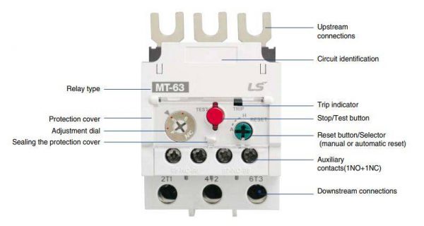 بی متال ( رله حرارتی/ اضافه جریان) LS مدل MT32 3H تنظیمات 4 : 6
