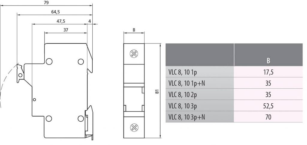 - تسلا کالا - مجموعه سه تایی کلید فیوز سیلندری تکفاز جهت فیوزهای سیلندری با سایز 38*10 مدل ETI - VLC10 (تهیه جداگانه فیوز) -