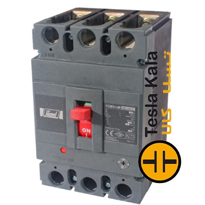 کلید اتوماتیک کمپکت 63آمپر (50KA) قابل تنظیم حرارتی-ثابت مغناطیسی سری6 HIMEL مدل HDM6S100M0633XXX3